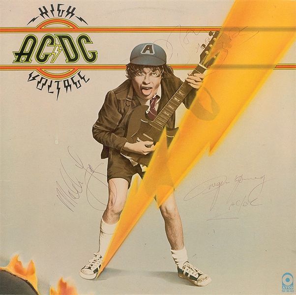 AC/DC Signed "High Voltage" Album w/ ULTRA-RARE Bon Scott Autograph! (PSA/DNA)
