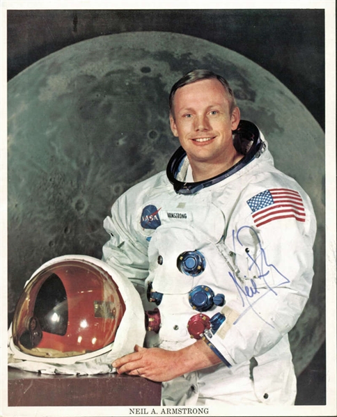 Neil Armstrong Rare Vintage c. 1970 Signed NASA UNINSCRIBED 8" x 10" Photograph (PSA/DNA)