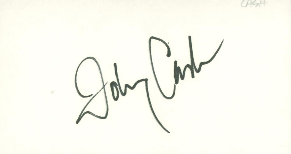 Lot Detail - Johnny Cash Vintage Signed 3
