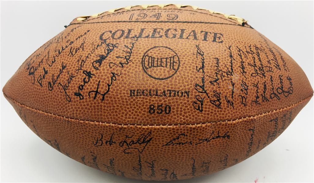 1949 Notre Dame National Champion Team Signed Football w/ Exceptional Autographs! (JSA)