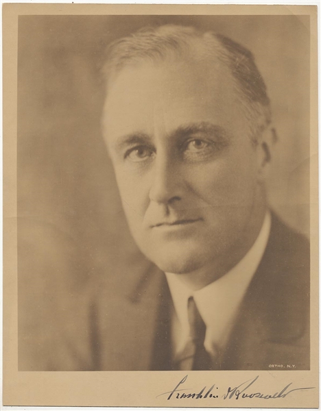 President Franklin D. Roosevelt Signed 8" x 10" Sepia Tone Photograph (PSA/DNA)