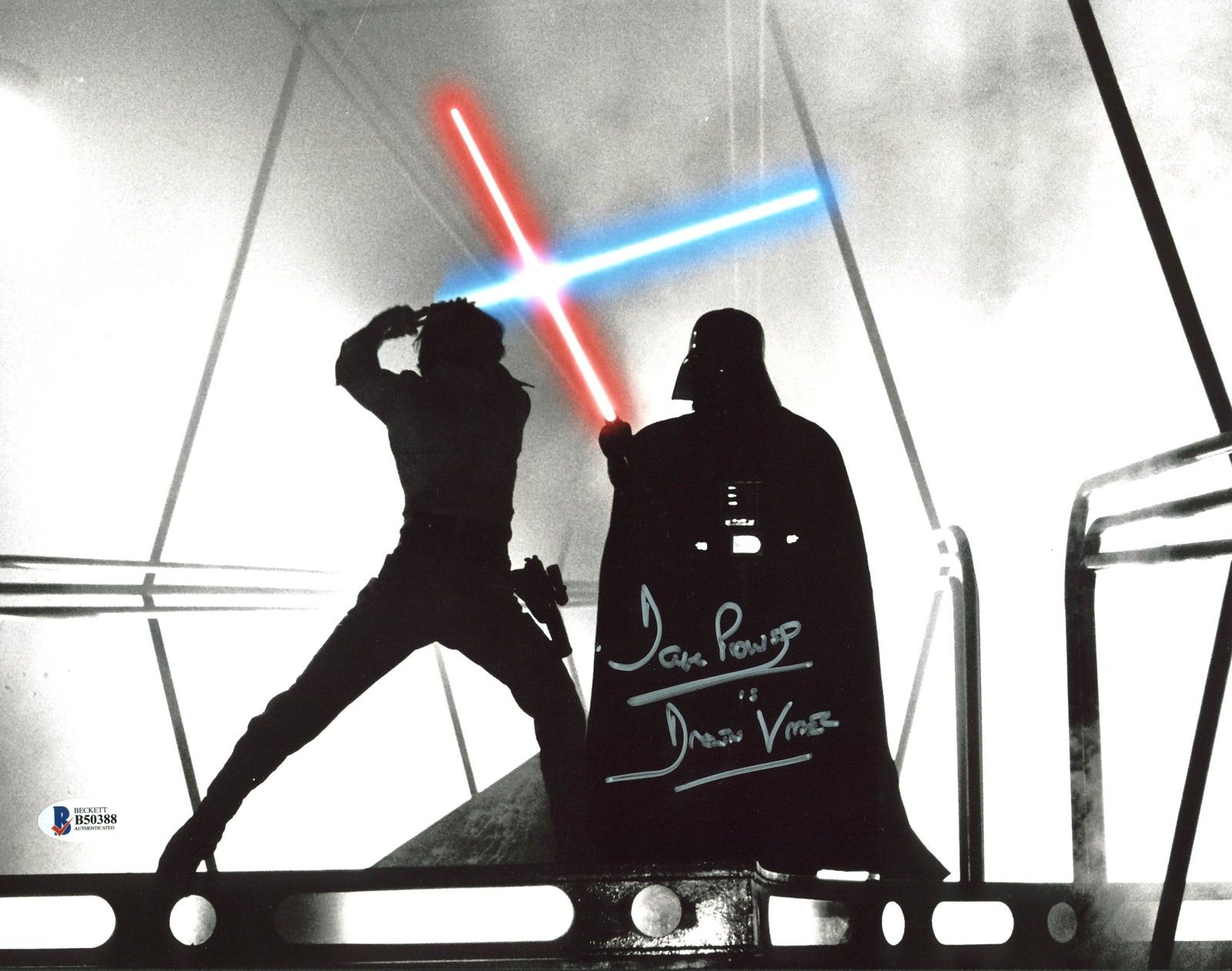 darth vader signed memorabilia