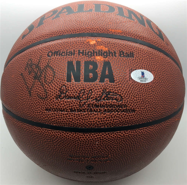 LeBron James ULTRA-RARE High School-Era Signed I/O NBA Basketball (Beckett)