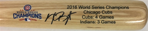 Kris Bryant Signed Limited Edition 2016 World Series Champion Baseball Bat (MLB)