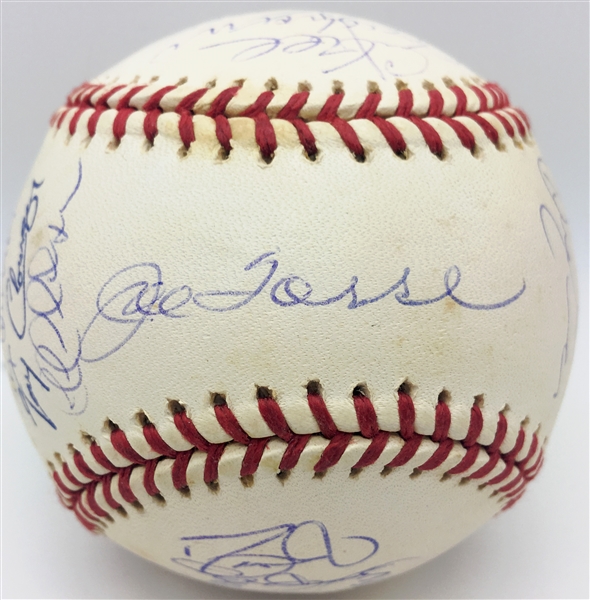2000 WS Champion Yankees Team-Signed Official Major League World Series Baseball w/ Jeter/Rivera (Steiner Sports)