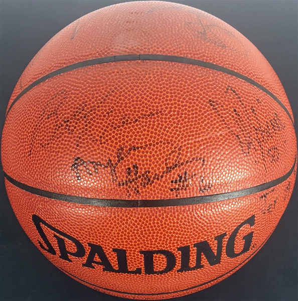 Dream Team III: 1996 Mens Olympic Basketball Team Signed Basketball w/ Barkley, Stockton, Malone ect. (JSA)
