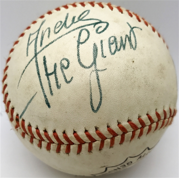Andre The Giant Signed Everlast Baseball, The Only Known To Surface! (JSA)