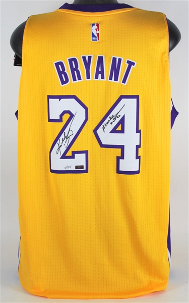 Kobe Bryant Signed Limited Edition LA Lakers Game Model Jersey with "Mamba Out" Inscription (Panini COA)