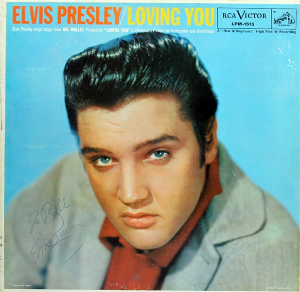Elvis Presley Superb Signed & Inscribed "Loving You" Record Album (Beckett/BAS)