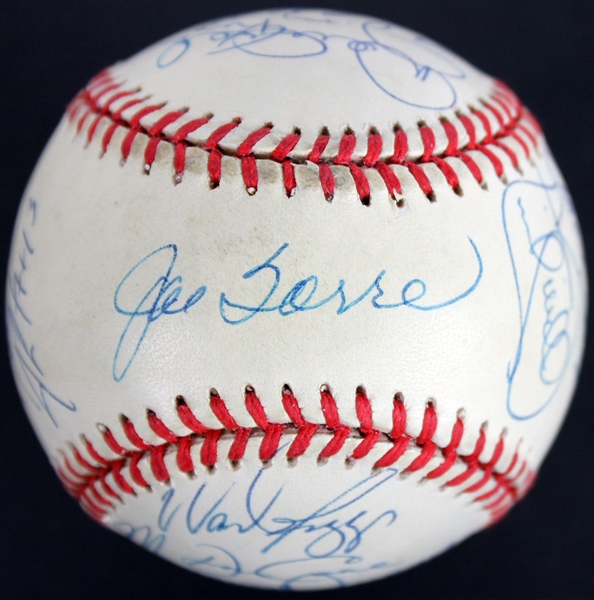 1996 World Series Champion NY Yankees Team Signed OAL Baseball w/ 24 Signatures (PSA/DNA)