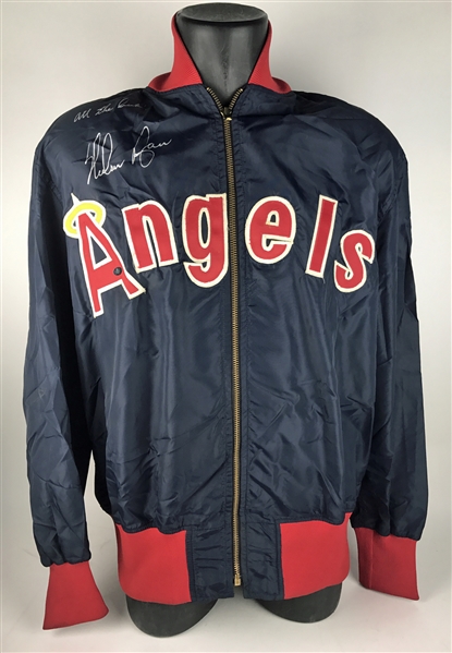 c. 1975-79 Nolan Ryan Game Worn & Signed CA Angels Warm Up Jacket (Juliens & JSA LOAs with Ryan Hologram)