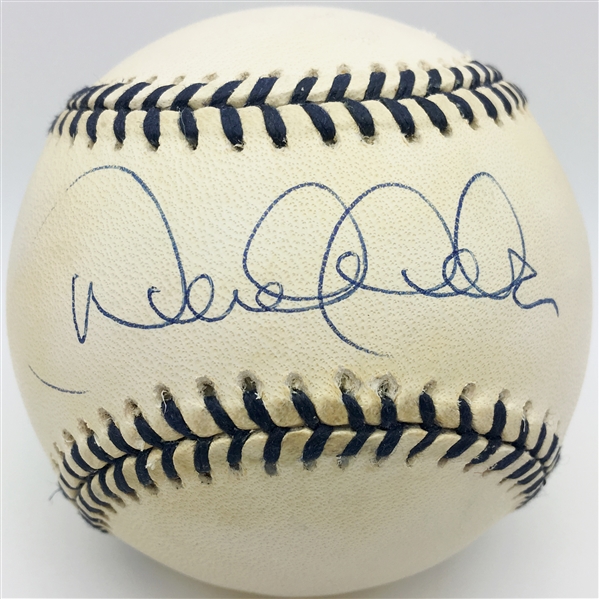 Derek Jeter Rookie-Era Rare Signed OAL Mickey Mantle 1996 Baseball (JSA)