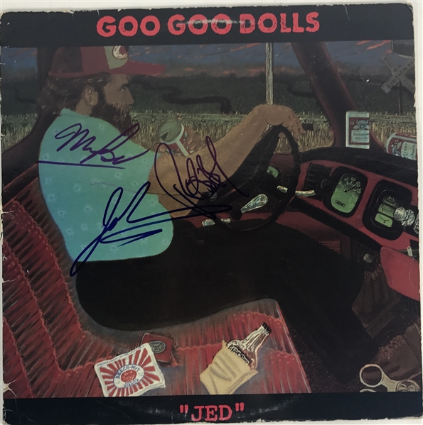 Goo Goo Dolls Group Signed "Jed" Record Album Cover (JSA ALOA)