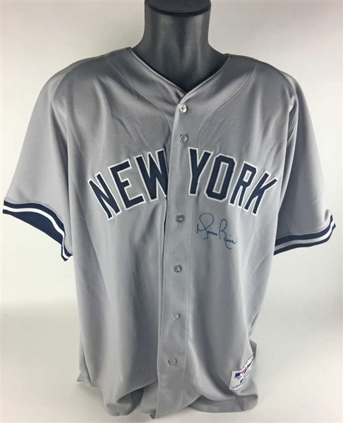Marino Rivera Rare Rookie-Era Signed New York Yankees Jersey (PSA/DNA)