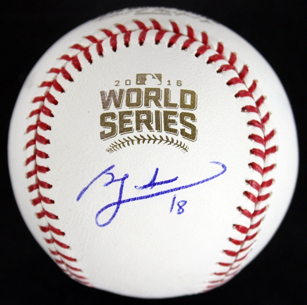 Chicago Cubs: Ben Zobrist Signed 2016 World Series Baseball (MLB)