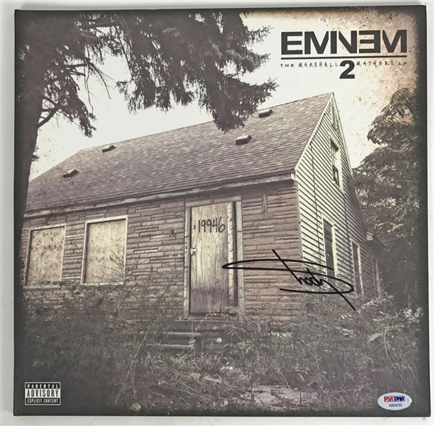 Slim Shady Eminem Rare Signed "The Marshall Mathers LP 2" Album (PSA/DNA)