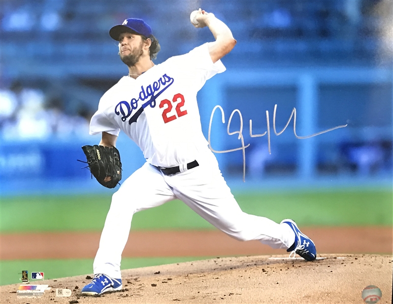 Clayton Kershaw Signed 16" x 20" Dodgers Photograph (MLB)