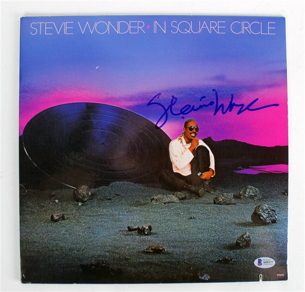 Stevie Wonder Signed "In Square Circle" Record Album (BAS/Beckett)