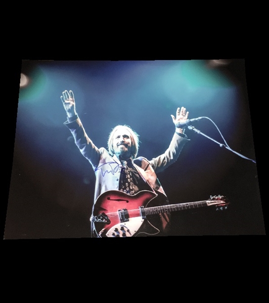 Tom Petty Signed 16" x 20" On-Stage Photograph (BAS/Beckett Guaranteed)
