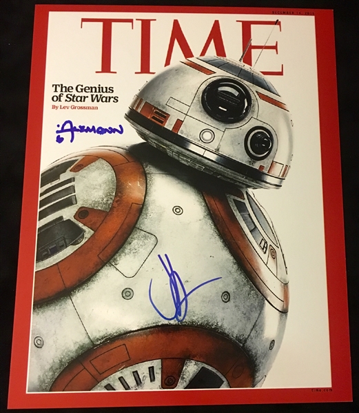 BB-8: J.J. Abrams & Christian Alzmann Dual-Signed TIME Magazine 11" x 14" (BAS/Beckett Guaranteed)