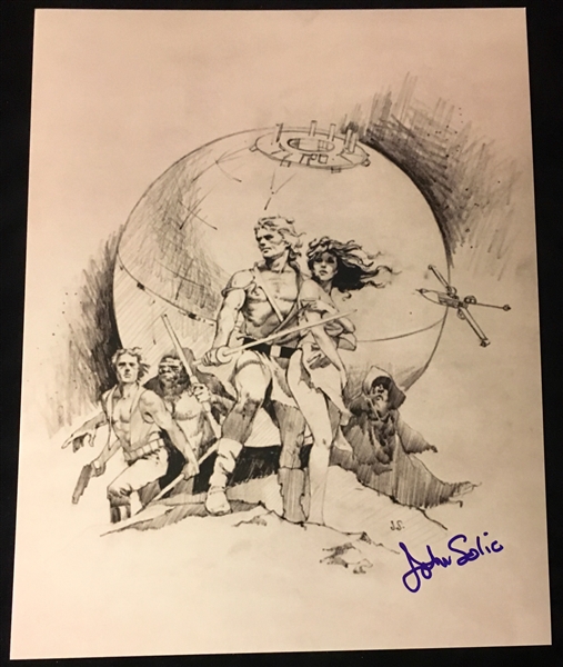 Star Wars: John Solie Signed Poster Concept Art Print (BAS/Beckett Guaranteed)