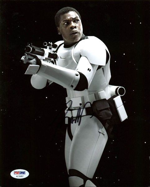 Star Wars: John Boyega Signed 8" x 10" Photo from The Force Awakens (PSA/DNA)