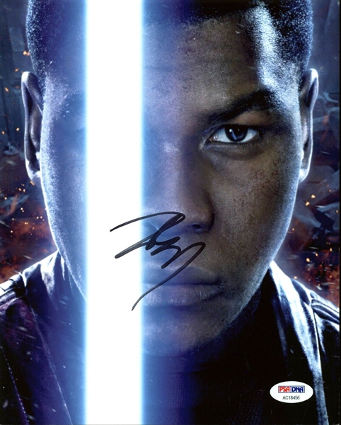 Star Wars: John Boyega Signed 8" x 10" Photo from The Force Awakens (#2) (PSA/DNA)