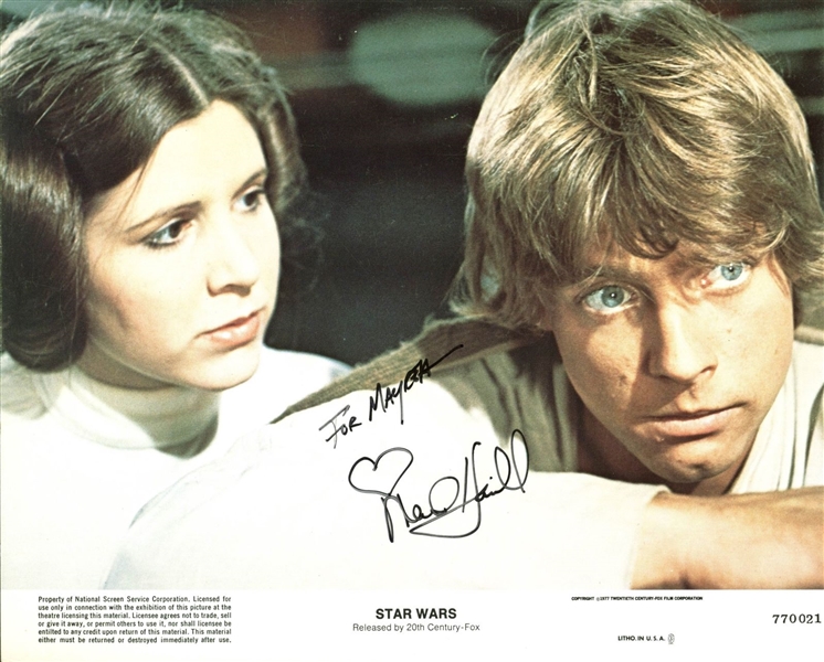 Star Wars: Mark Hamill Signed 8" x 10" Color Promo Photo as Luke Skywalker (BAS/Beckett)