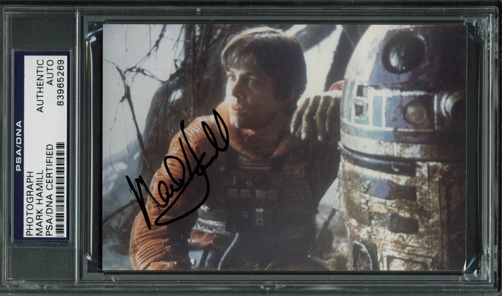 Star Wars: Mark Hamill Signed 3.5" x 5" Color Photo (PSA/DNA Encapsulated)