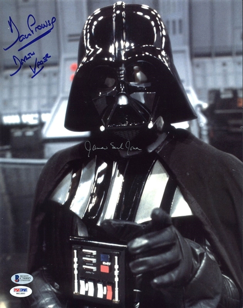 Darth Vader: David Prowse & James Earl Jones Signed 11" x 14" Photo (BAS/Beckett)