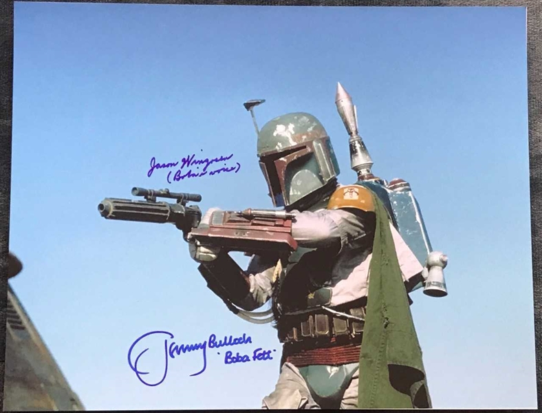 Star Wars: Jeremy Bulloch & Jason Wingreen Dual Signed 11" x 14" Color Photo (Beckett/BAS Guaranteed)