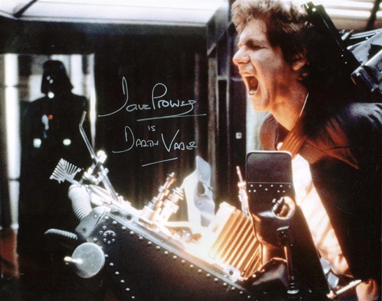 Dave Prowse Signed 11" x 14" Hans Solo Torture Photograph (Beckett/BAS Guaranteed)