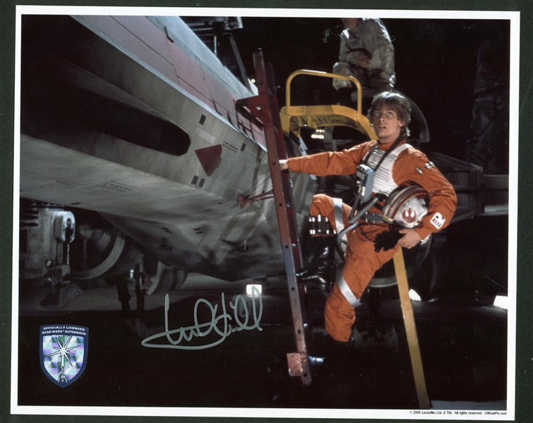 Mark Hamill Signed 8" x 10" X-Wing Photograph (Beckett/BAS Guaranteed)