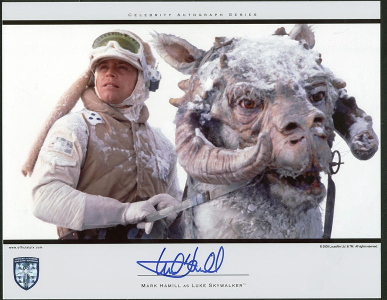 Mark Hamill Signed 11" x 14" Celebrity Autograph Series Photograph (Beckett/BAS Guaranteed)
