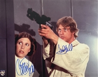 Carrie Fisher & Mark Hamill Dual Signed 16" x 20" Photograph (Beckett/BAS Guaranteed)
