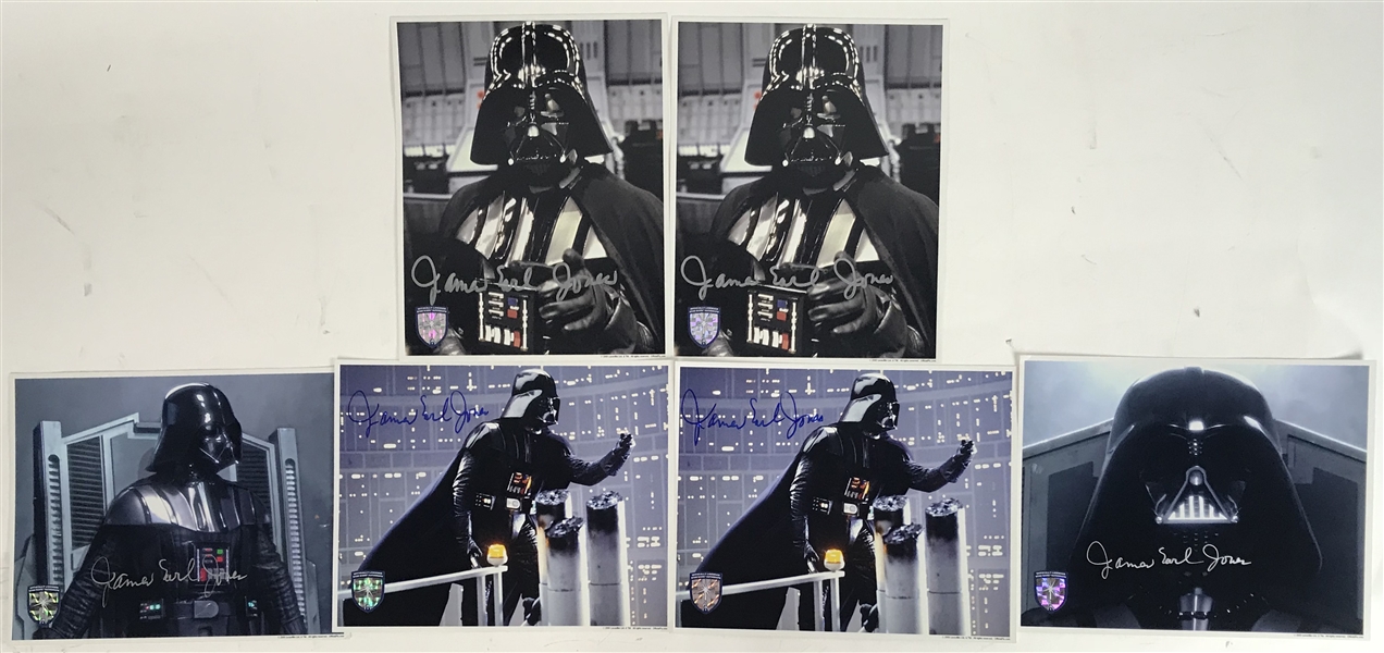James Earl Jones Lot of Six (6) Signed 8" x 10" Darth Vader Photographs (Opix & Beckett/BAS Guaranteed)