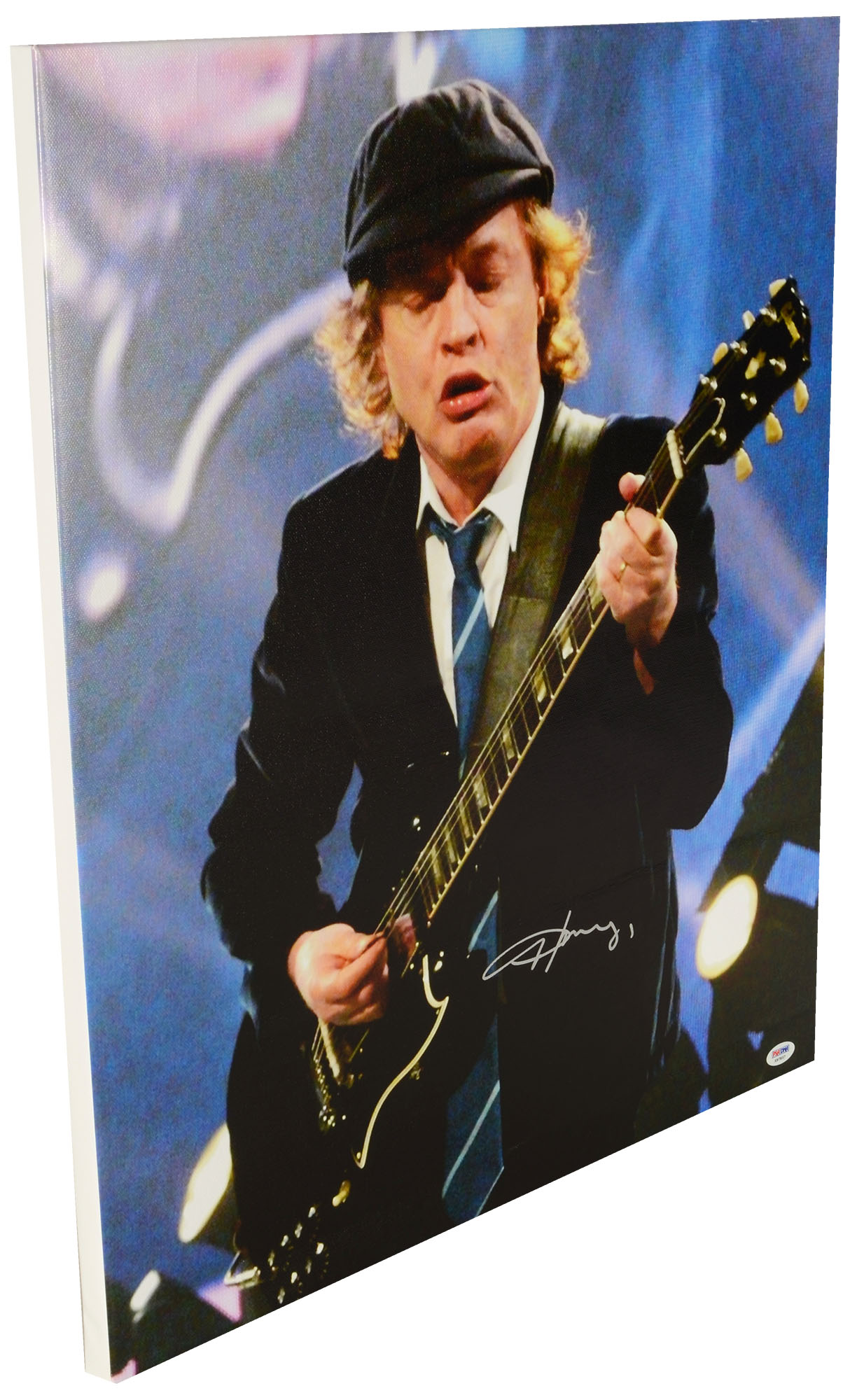 angus young signed photo