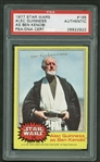 Alec Guinness RARE Signed 1977 Star Wars #195 Trading Card (PSA/DNA)