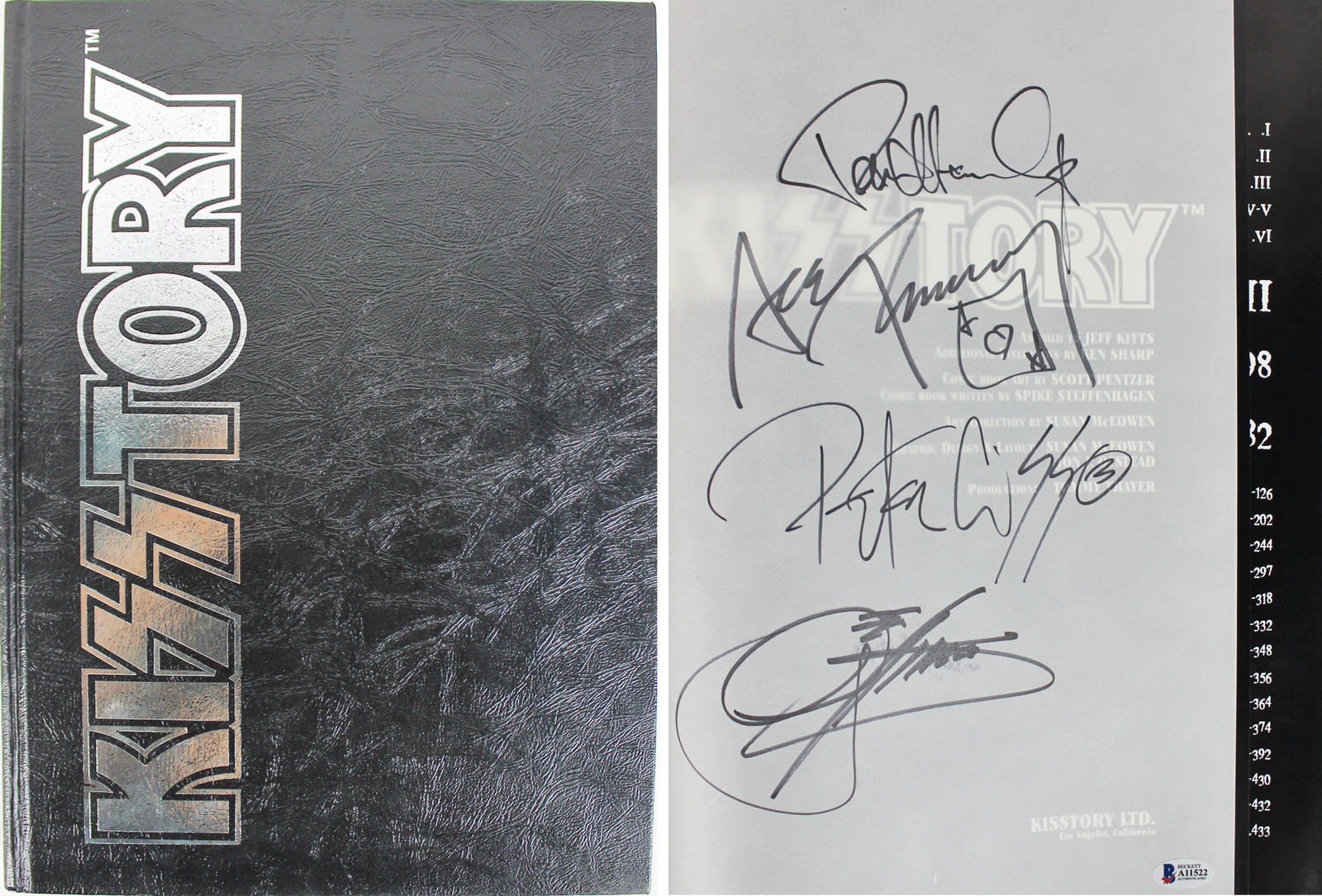 Lot Detail - KISS Group Signed Hardcover Book - 