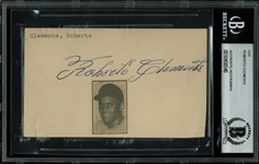 Roberto Clemente Phenomenal Vintage Ink Signature (BAS/Beckett Encapsulated)