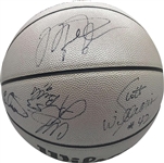 Jordans First Ring: 1990-91 Chicago Bulls Team Signed Basketball w/ Jordan, Pippen & Others! (PSA/DNA)