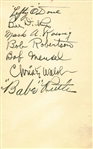 Babe Ruth, Christy Walsh, Bill Dickey & Others Multi-Signed Near-Mint 3" x 5" Index Card (Beckett/BAS)