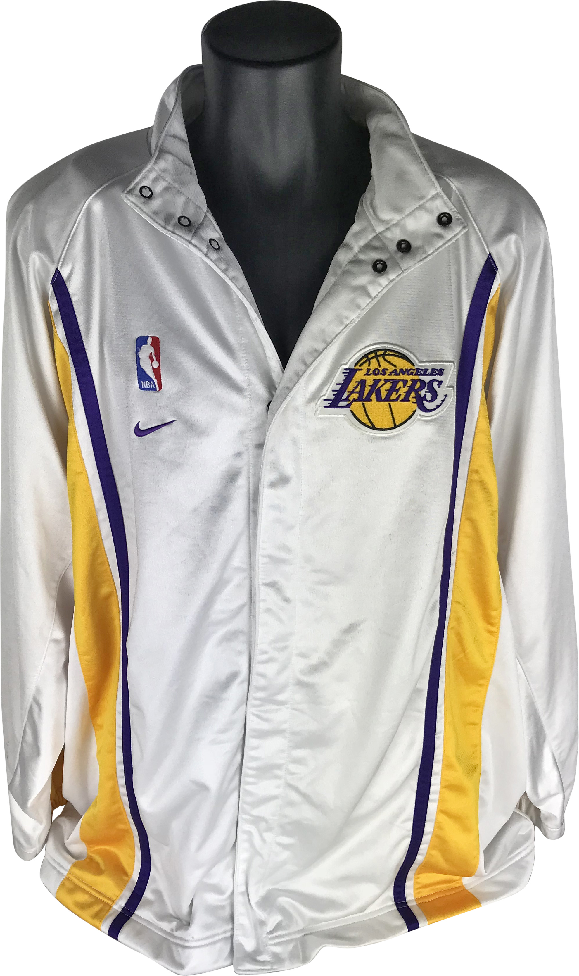 Lot Detail - Los Angeles Lakers Long Sleeve Warm-Up Shooting Shirt  Attributed to Kobe Bryant (Grey Flannel)