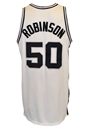 San Antonio Spurs Jersey Mesh 50 David Robinson the Admiral 