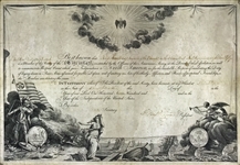 President George Washington Signed Society of Cincinnati Membership Document (Beckett/BAS)