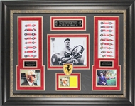 Enzo Ferrari Rare Signed Album Page in Custom Framed Display (BAS/Beckett)