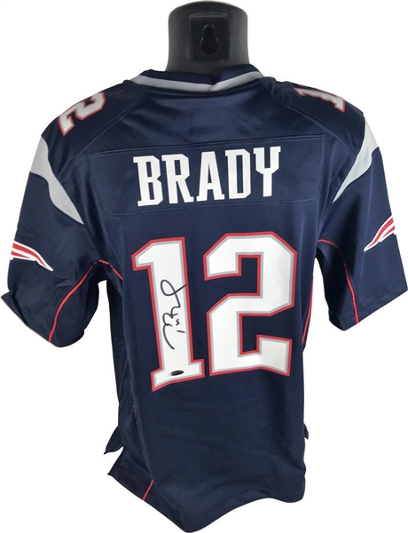 Tom Brady Signed NIKE Official New England Patriots Jersey (TriStar)