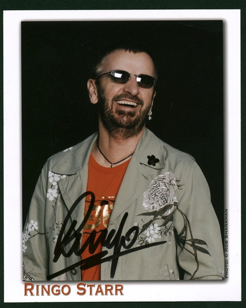 The Beatles: Ringo Starr Signed 3" x 5" Color Photograph (Beckett/BAS)