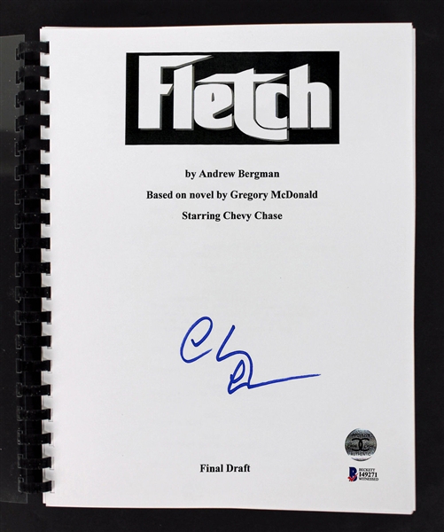 Chevy Chase Signed "Fletch" Script (BAS/Beckett)