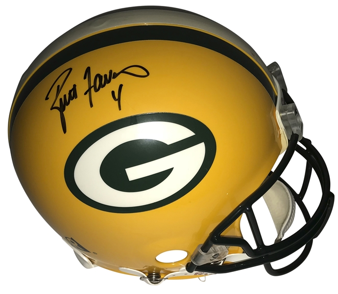 Brett Favre Signed PROLINE Packers Helmet (Beckett/BAS Guaranteed)
